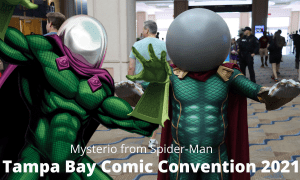cosplayer portray Mysterio from Spider-Man