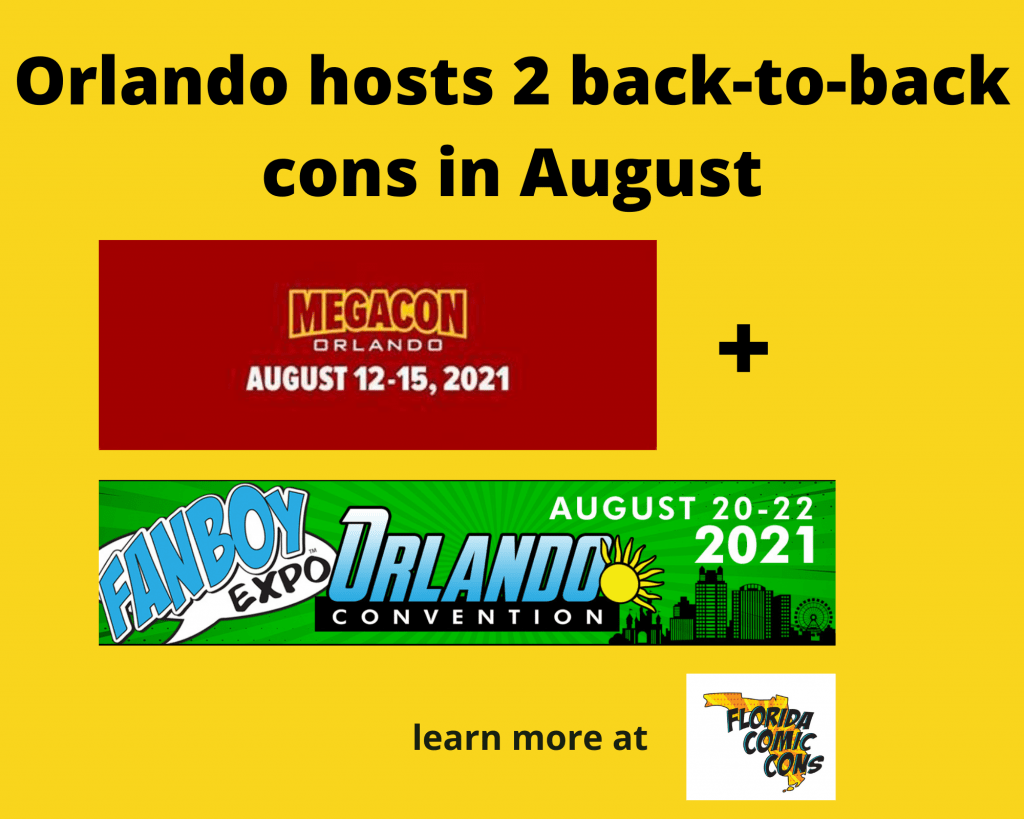 Megacon Orlando logo and Fanboy Expo Orlando logo