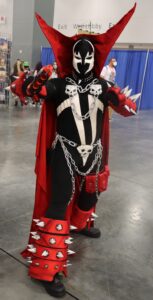 a cosplayer portray Spawn at Florida SuperCon 2021