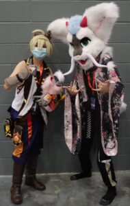 cosplayers pose at Florida SuperCon 2021
