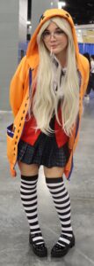 an anime cosplayer at Florida SuperCon 2021