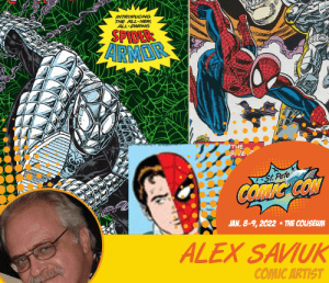 Alex Saviuk comic artist at St. Pete Comic Con 2022