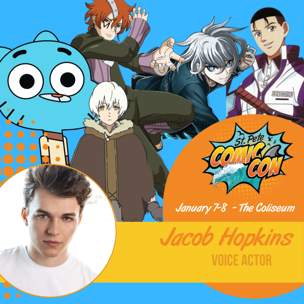 Amazing World Of Gumball and To Your Eternity Voice Actor Jacob Hopkins to  Appear at a Florida Comic Convention - Florida Comic Cons